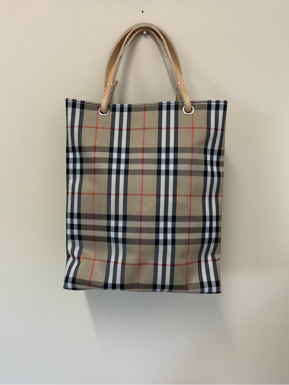 Burberry Nova Check Mini Tote Bag